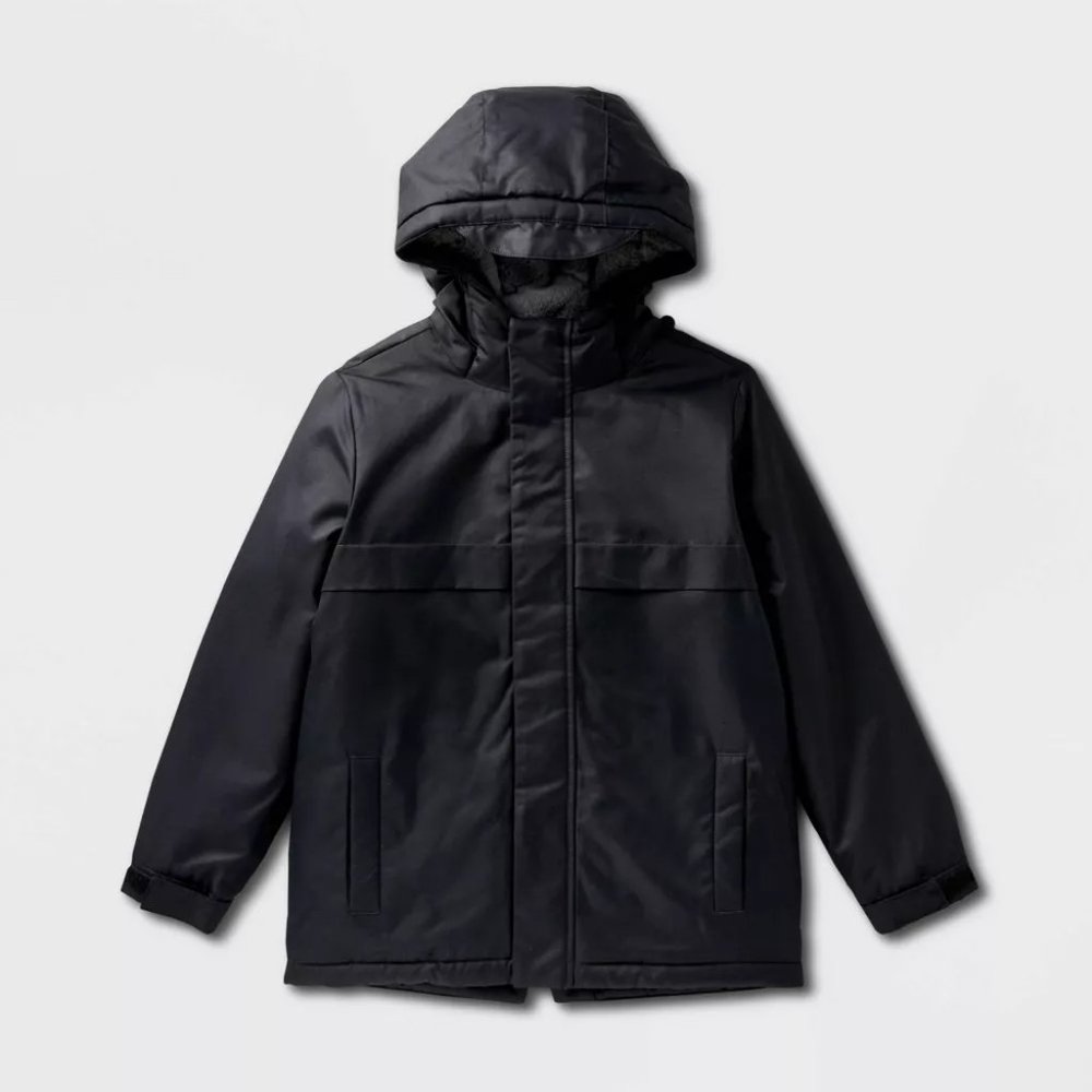 Cat & Jack - Kids' Playground Parka Jacket - Black